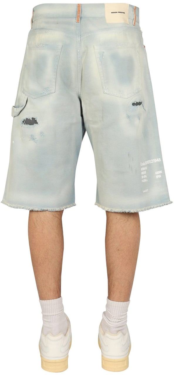 Heron Preston Heron Preston Denim Shorts Blauw