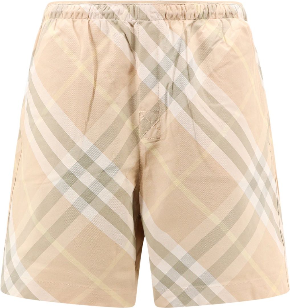 Burberry Swim trunks with Check print Beige