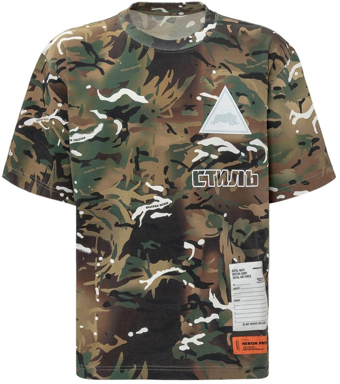 Heron Preston Heron Preston Camouflage T-shirt Groen