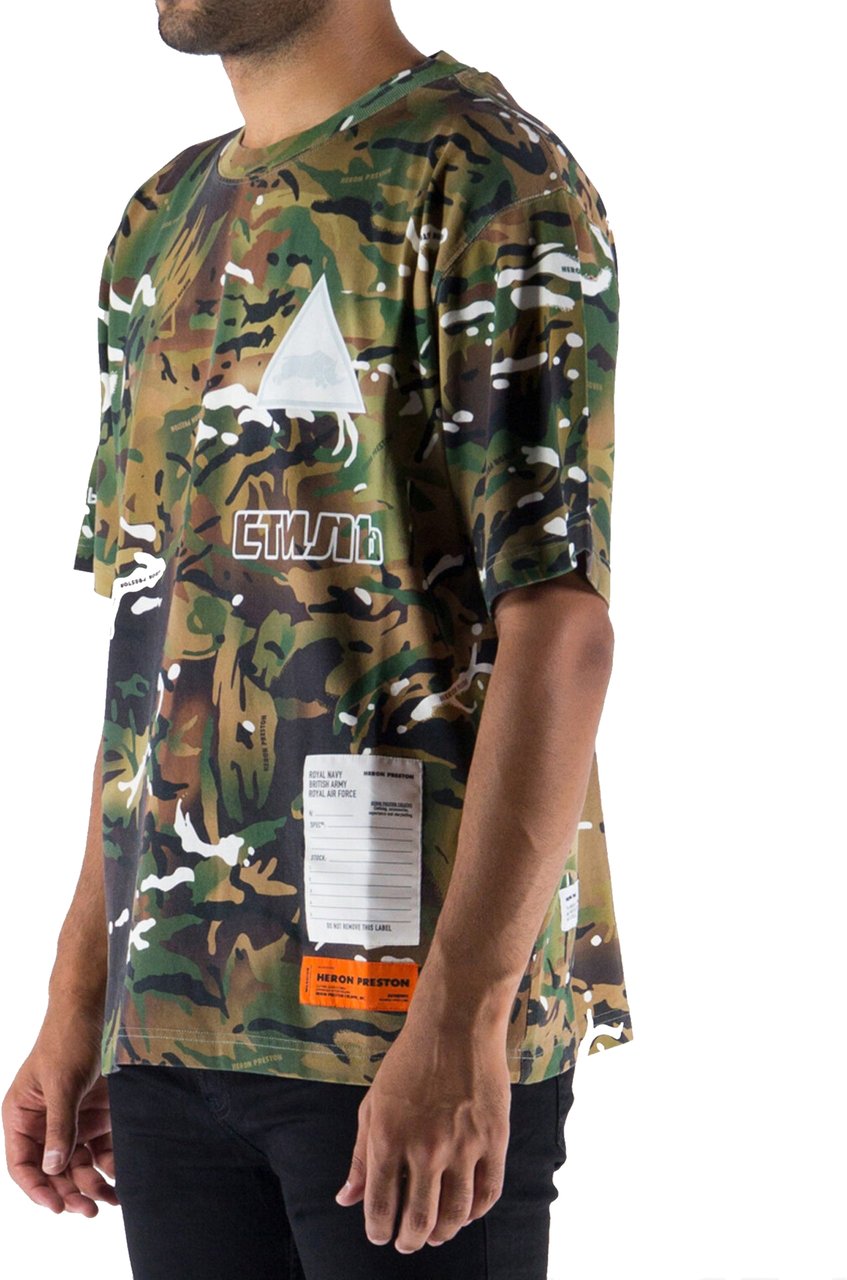 Heron Preston Heron Preston Camouflage T-shirt Groen