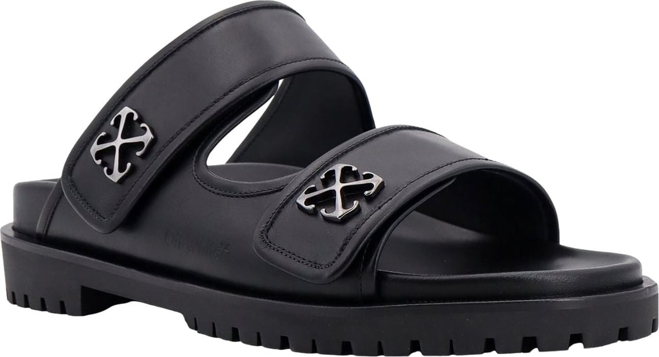 OFF-WHITE Leather sandals Zwart