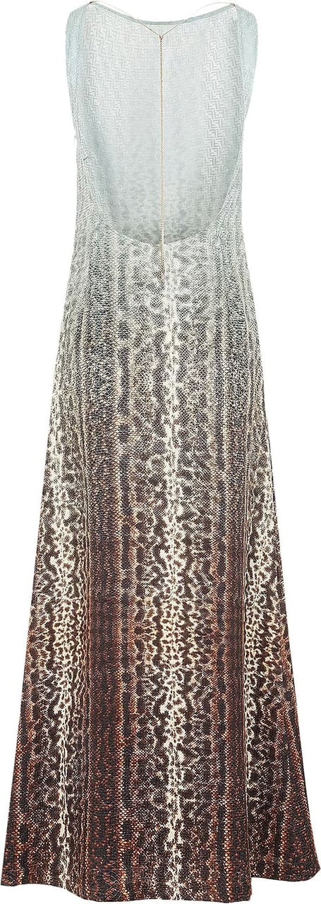 Fendi Silk dress with FF and animalier print Divers