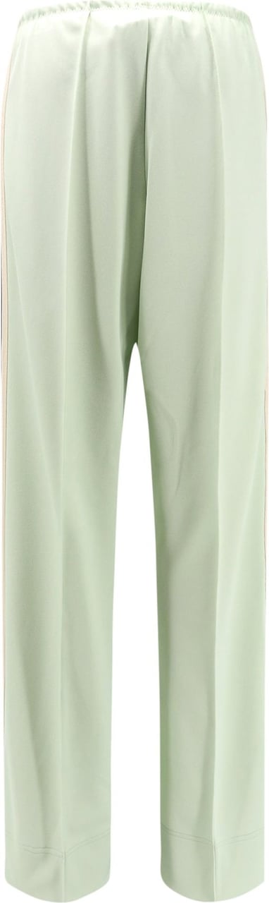Palm Angels Trousers with Classic Logo embroidery Groen