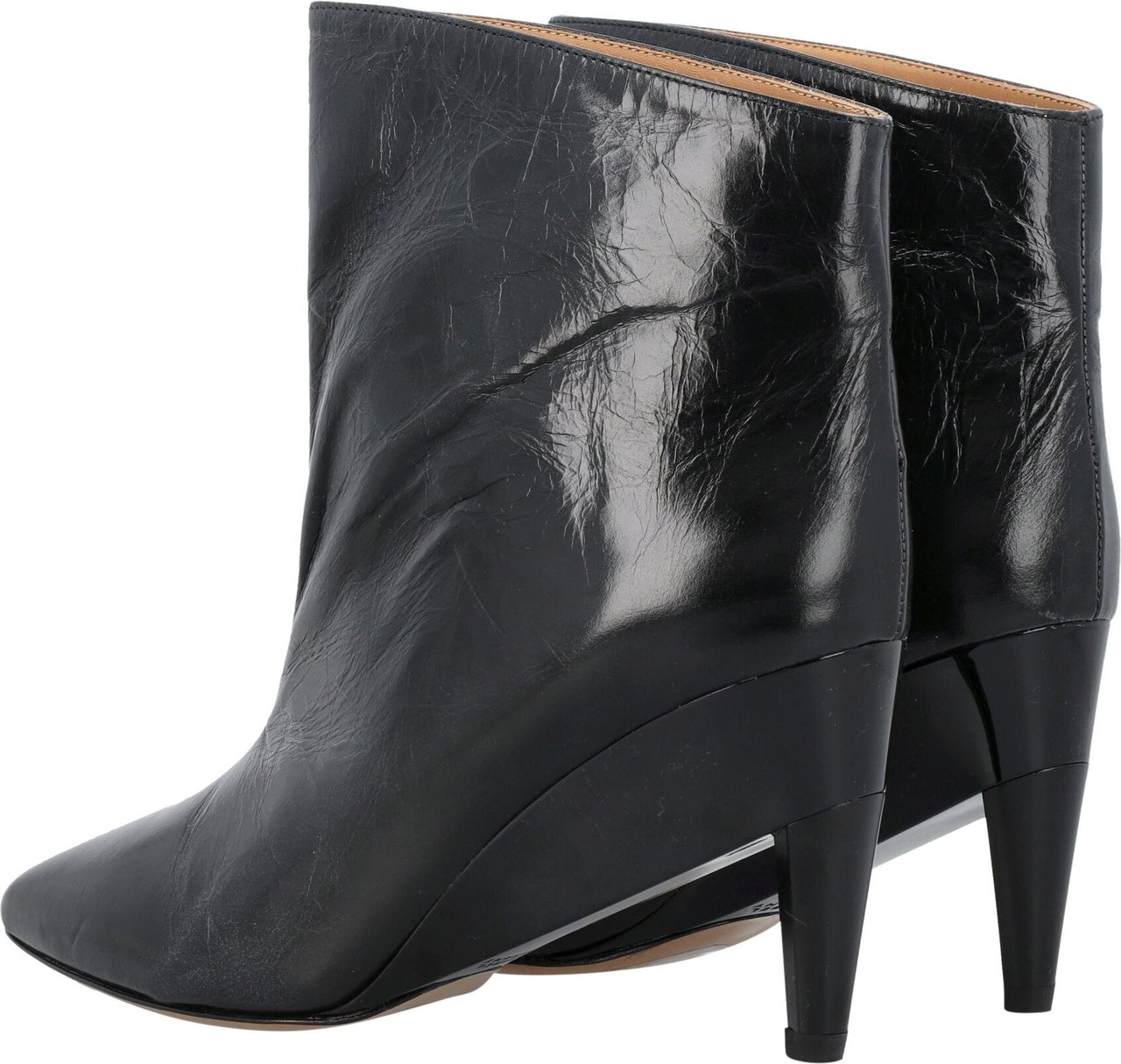 Isabel Marant Dylvee leather low boots Zwart