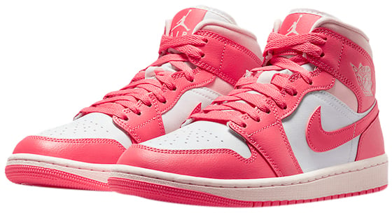 Nike Air Jordan 1 Mid Strawberries And Cream Wit