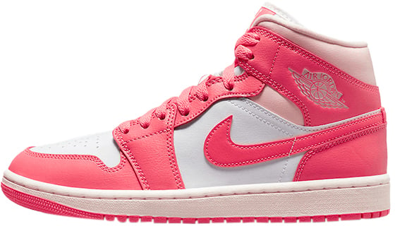 Nike Air Jordan 1 Mid Strawberries And Cream Wit