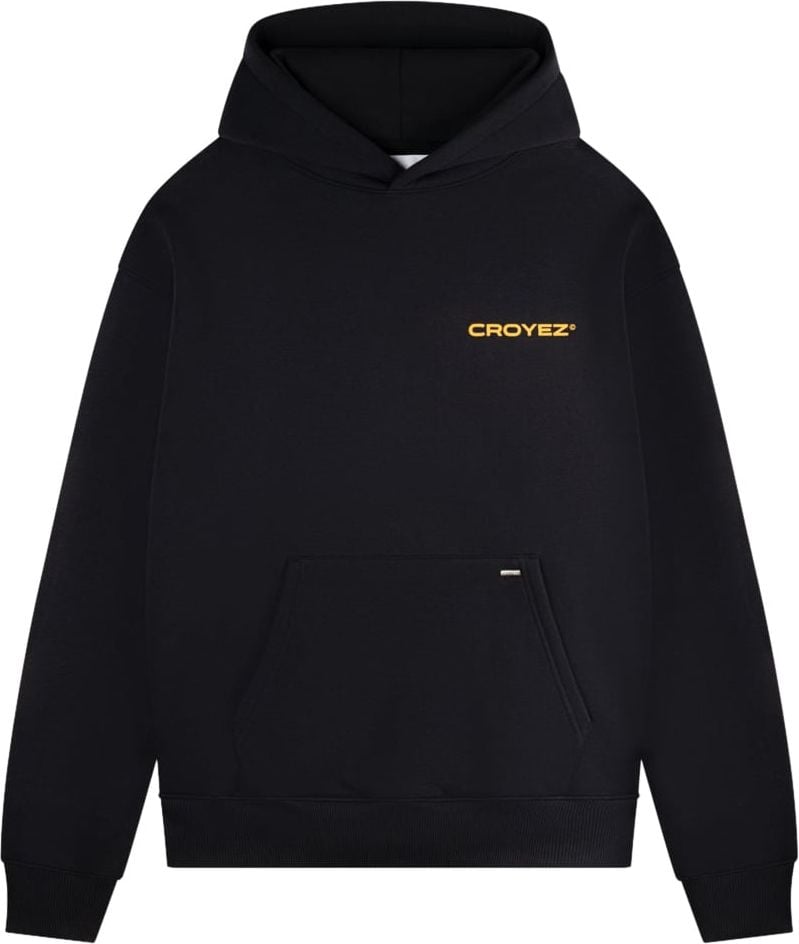 Croyez croyez family owned business hoodie - black/yellow Zwart