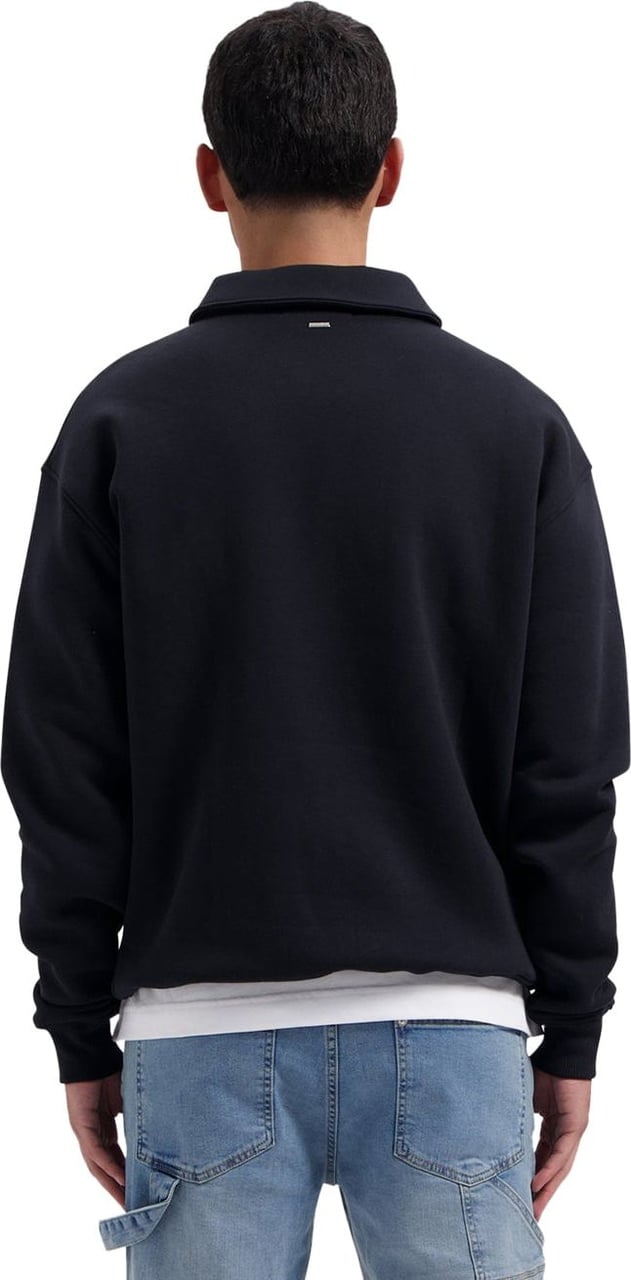Croyez croyez fraternité half zip sweater - vintage black Zwart