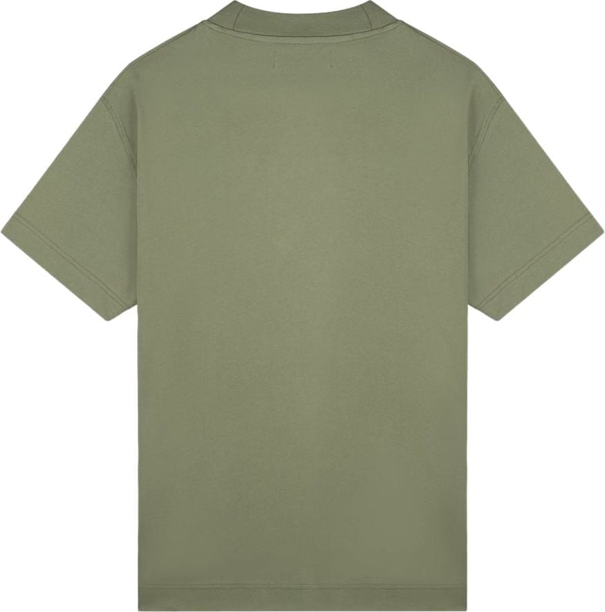Croyez croyez fraternité pocket t-shirt - washed olive Groen