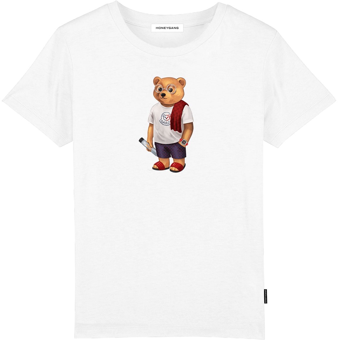 Baron Filou SS24 Honeygang T-Shirt LVIII. Wit