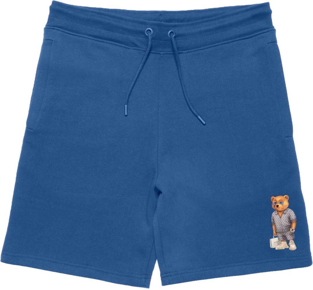 Baron Filou Organic Shorts with Print, Filou LXXVIII., blue lagoon Blauw