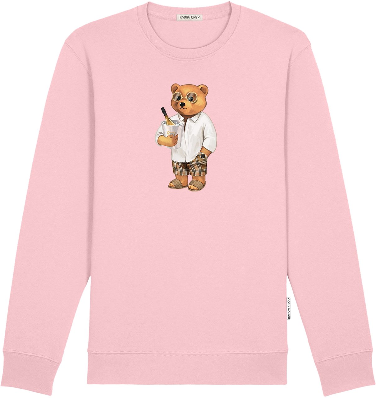 Baron Filou Organic Pullover Filou LXXIX., rose parfait Roze