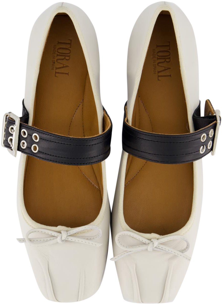 Toral Dames Astrid Loafer Wit/Zwart Wit