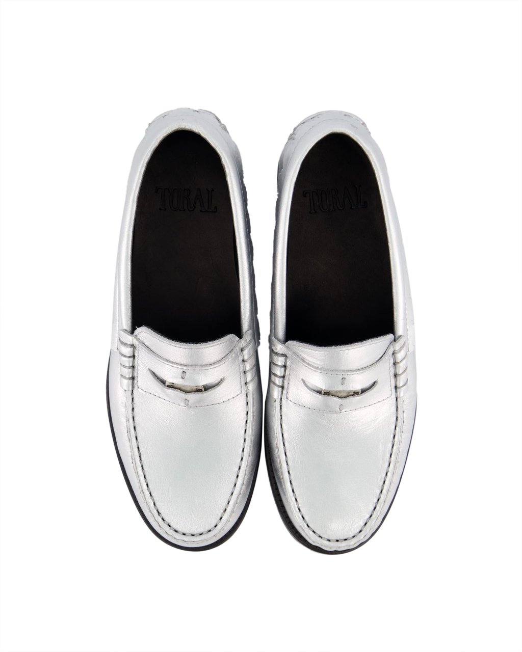 Toral Dames Coin Loafer Metallic/Zilver Metallic