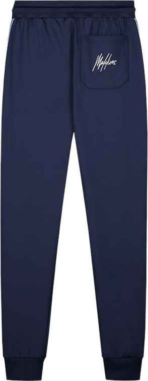 Malelions Malelions Sport React Tape Trackpants - Navy/White Blauw