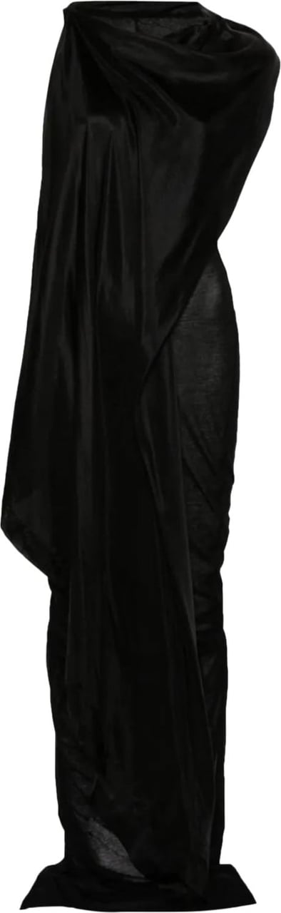 Rick Owens Scarf Dress Black Zwart
