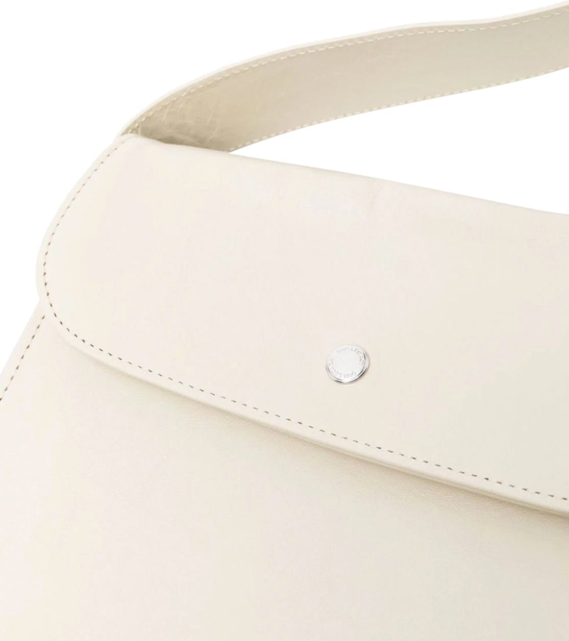 Our Legacy Extended Leather Bag Dusty White Wit