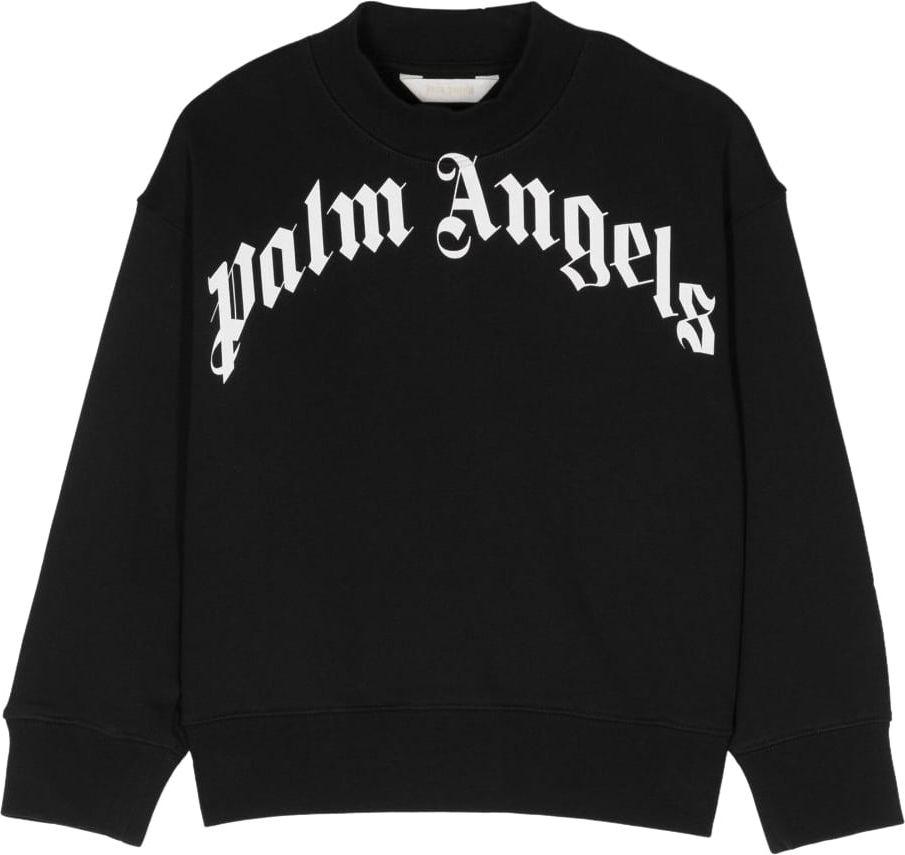 Palm Angels Black Logo Sweatshirt Zwart