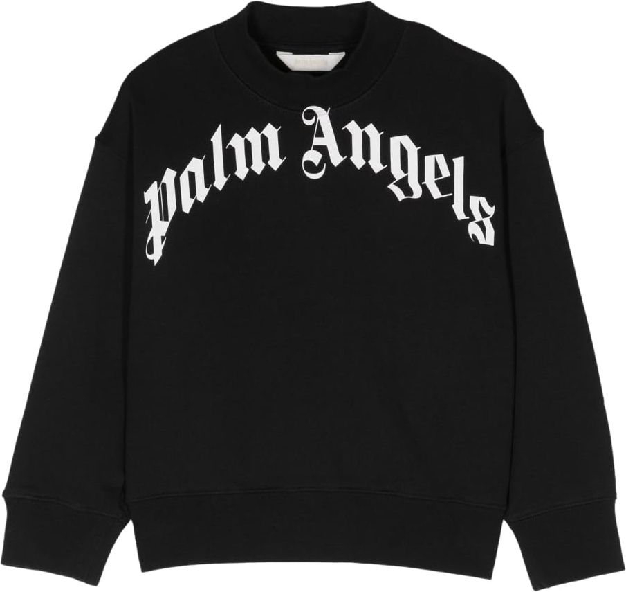 Palm Angels Black Logo Sweatshirt Zwart