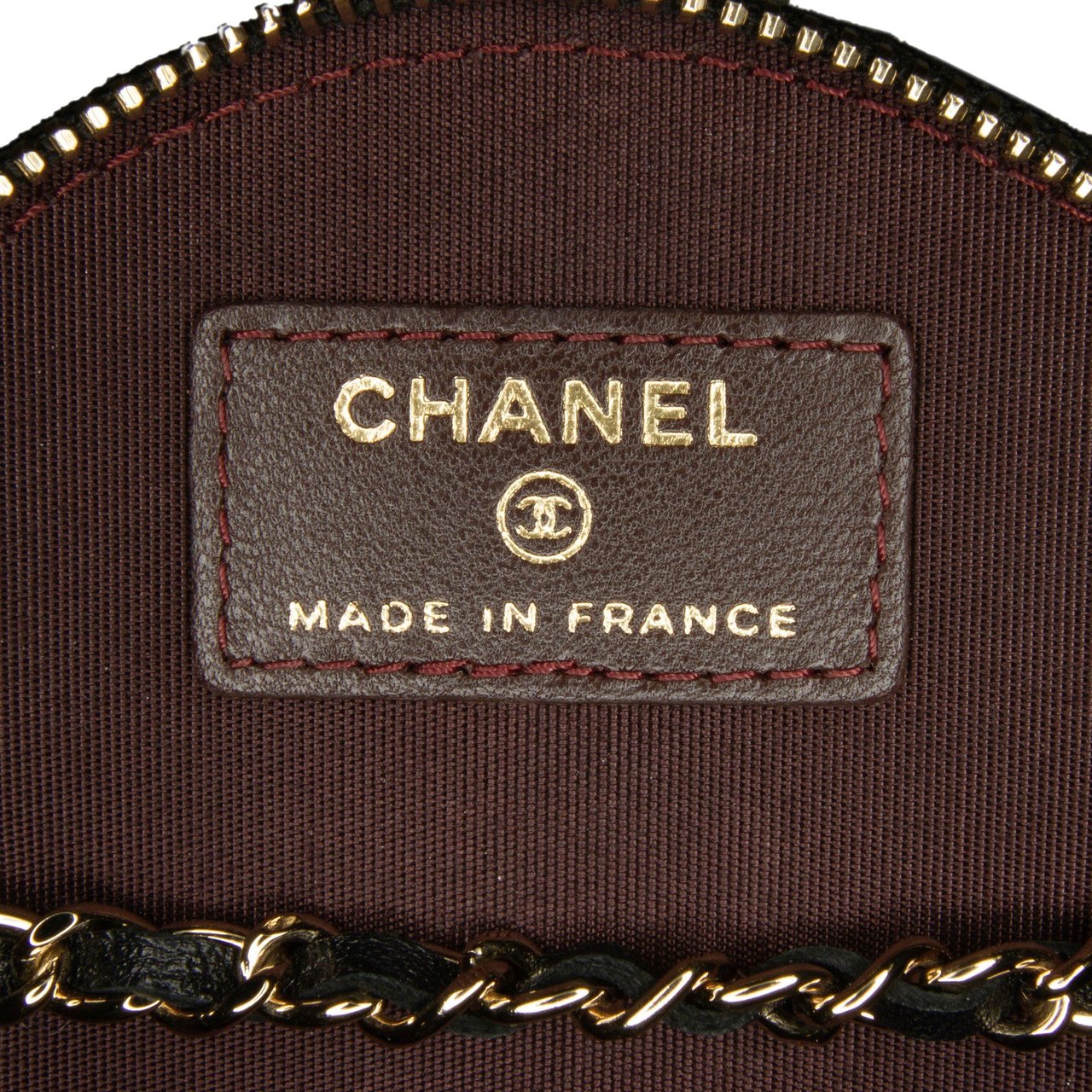 Chanel CC Round Vanity Bag Zwart