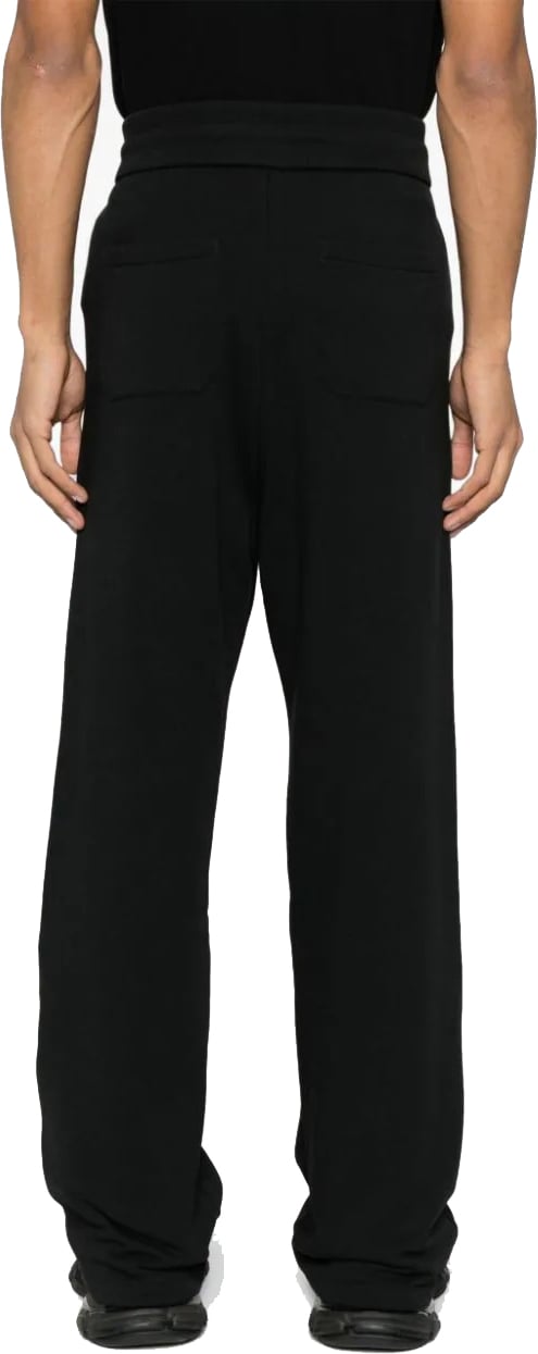 Balmain wide-leg cotton track pants Zwart