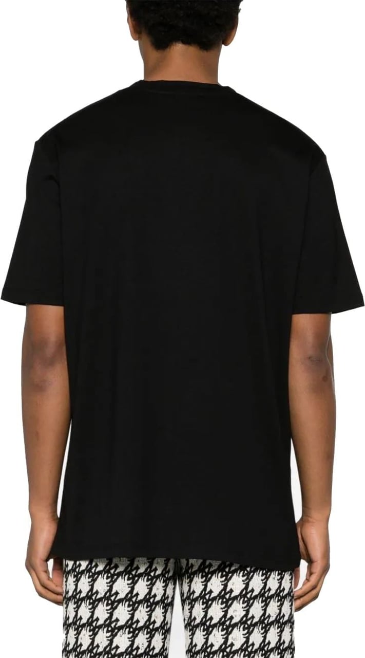 Balmain logo-appliqué cotton T-shirt Zwart