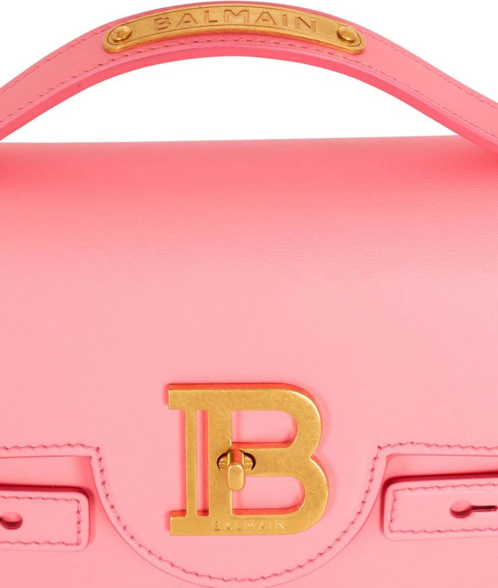 Balmain B-Buzz 24 leather handbag Roze
