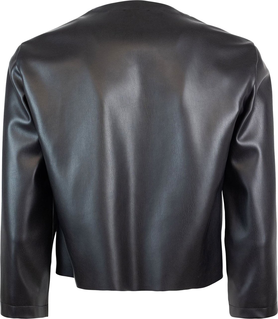 Liu Jo Jacket in faux leather with embroidery Zwart