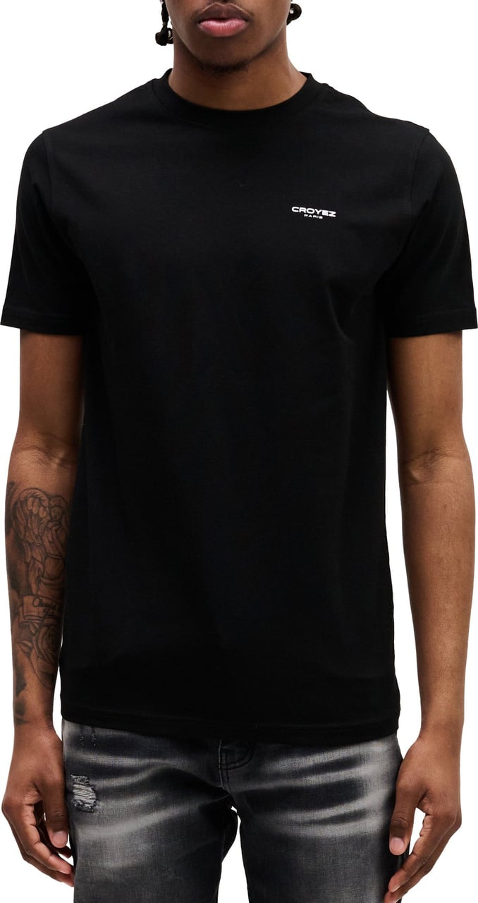 Croyez croyez basic t-shirt - black/white Zwart