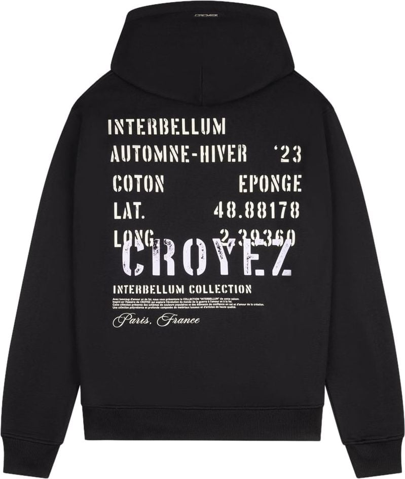 Croyez croyez interbellum hoodie - black/purple Zwart
