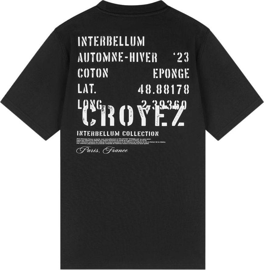 Croyez croyez interbellum t-shirt - black/purple Zwart