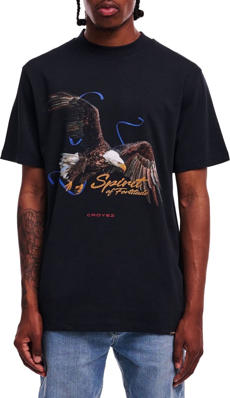 Croyez croyez spirit of fortitude t-shirt - black Zwart