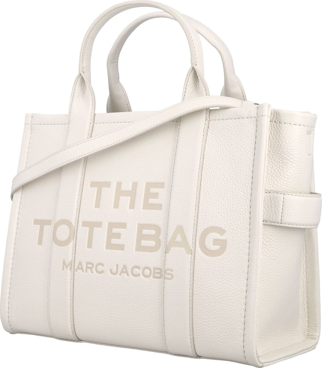 Marc Jacobs THE MEDIUM TOTE LEATHER Zilver