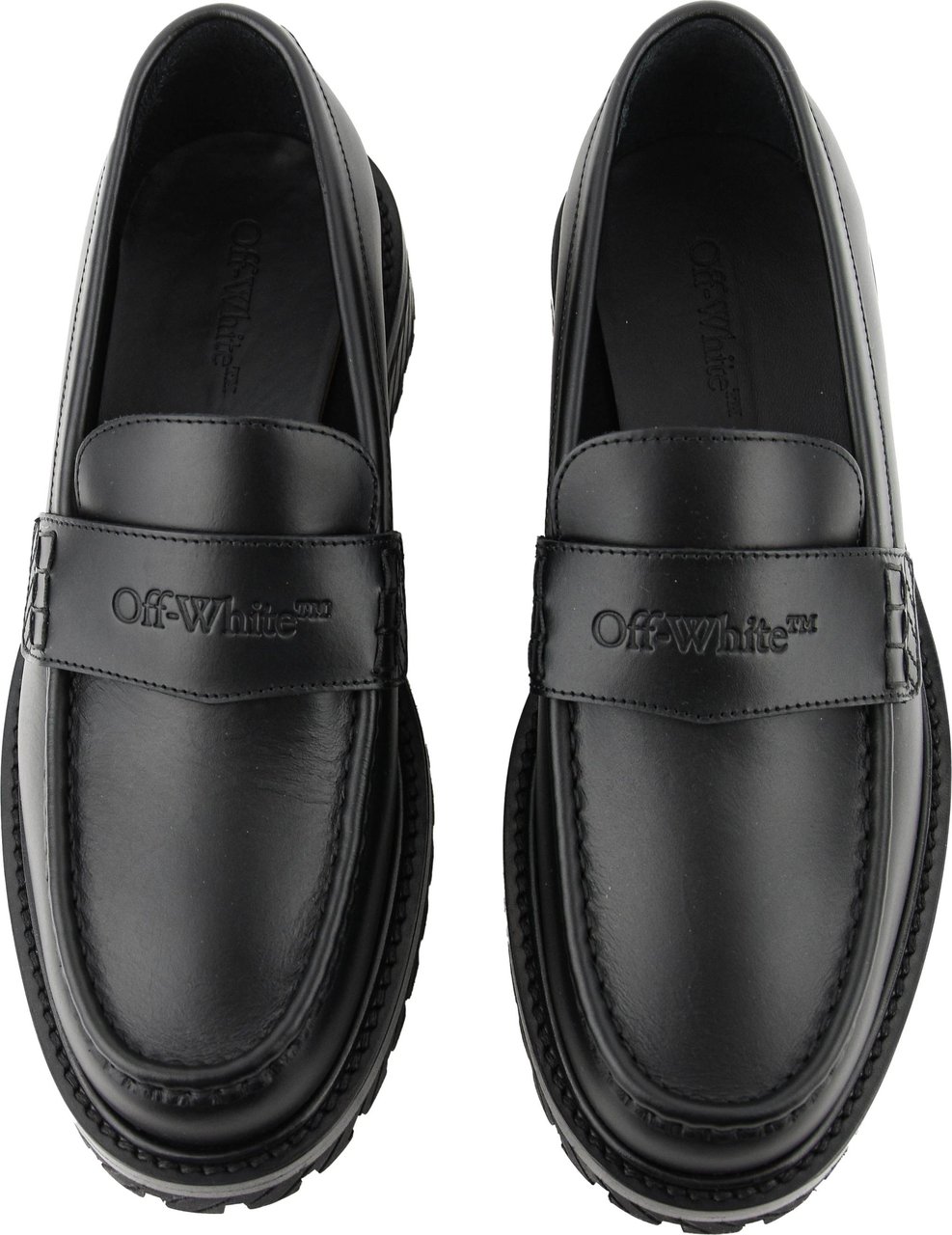 OFF-WHITE Military Loafer Black Zwart