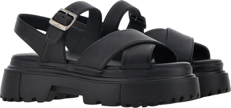 HOGAN Sandals Black Zwart