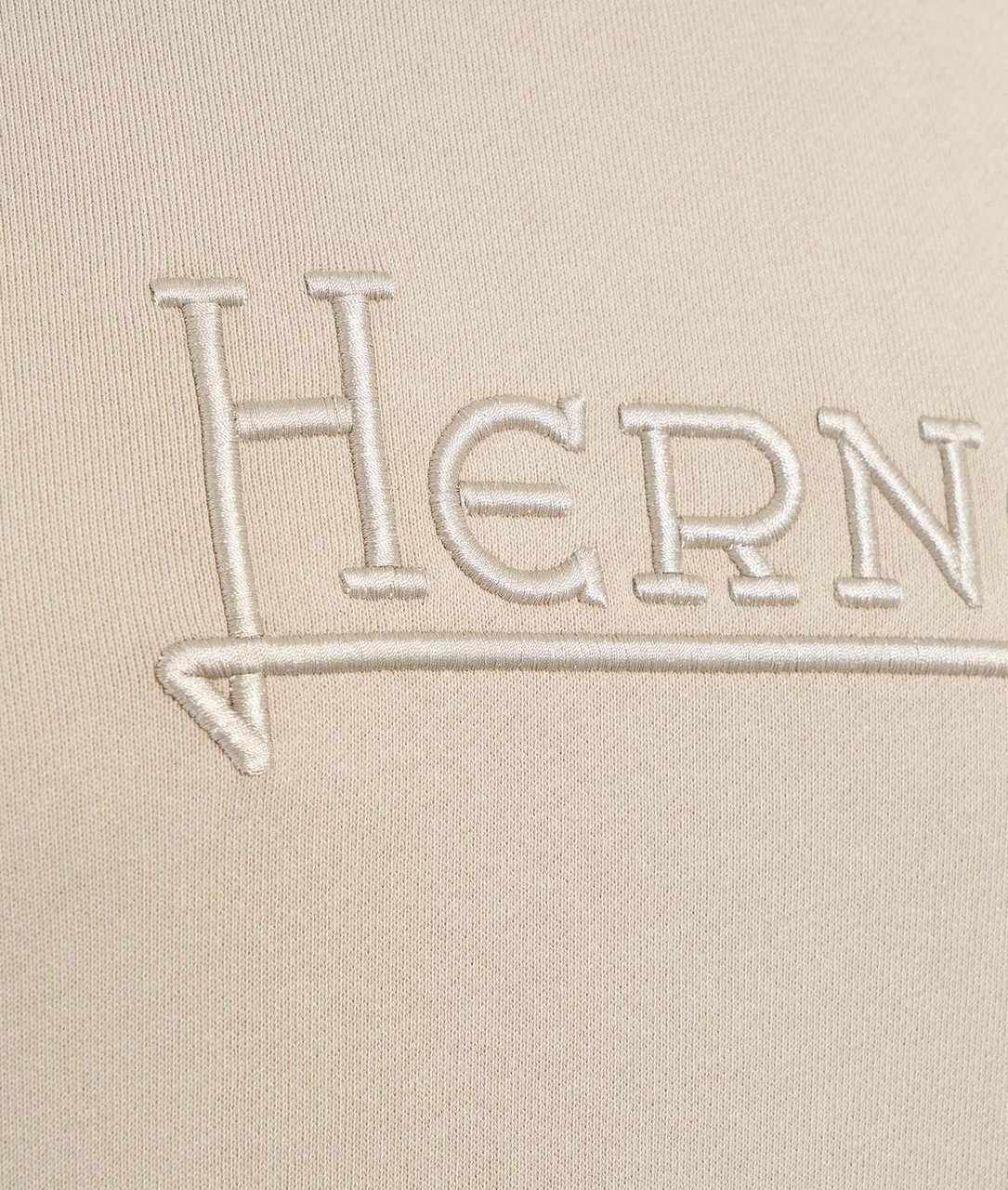 Herno Sweater with embroidered logo Beige