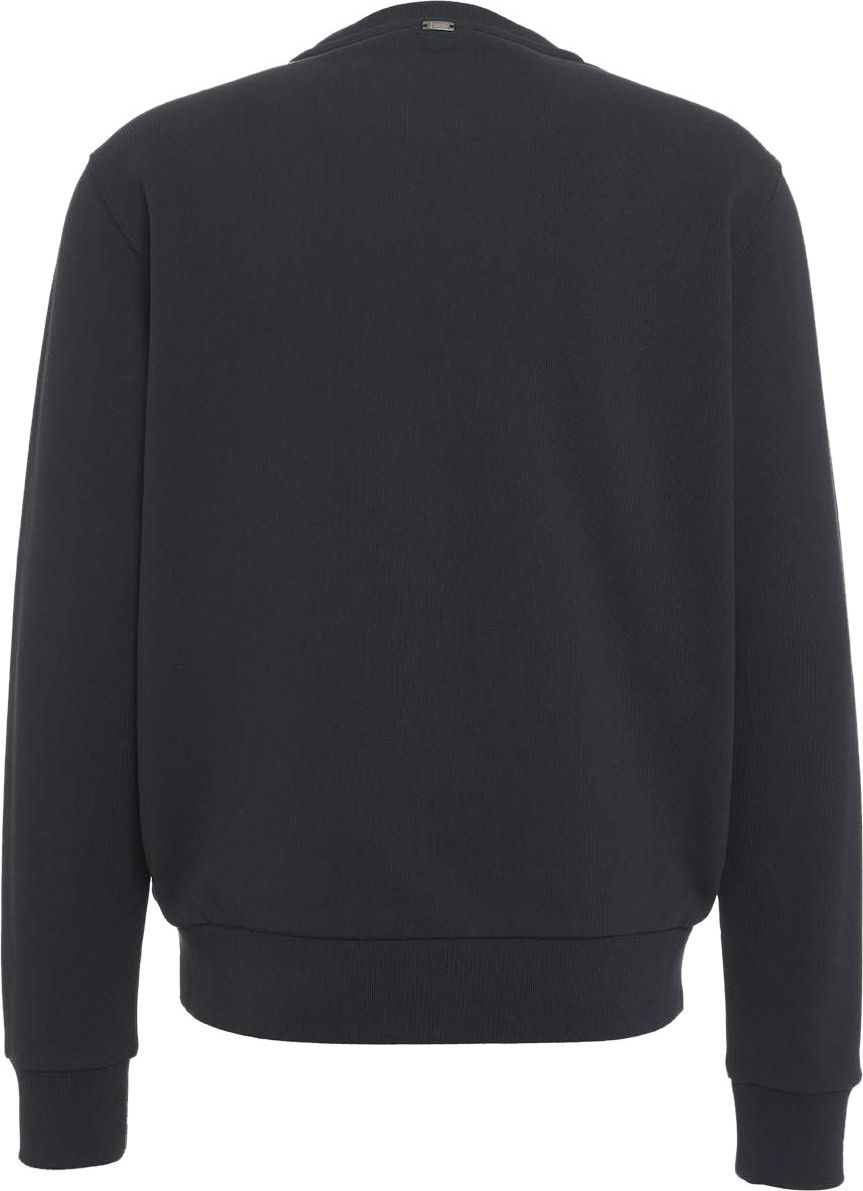 Herno Sweater with embroidered logo Blauw