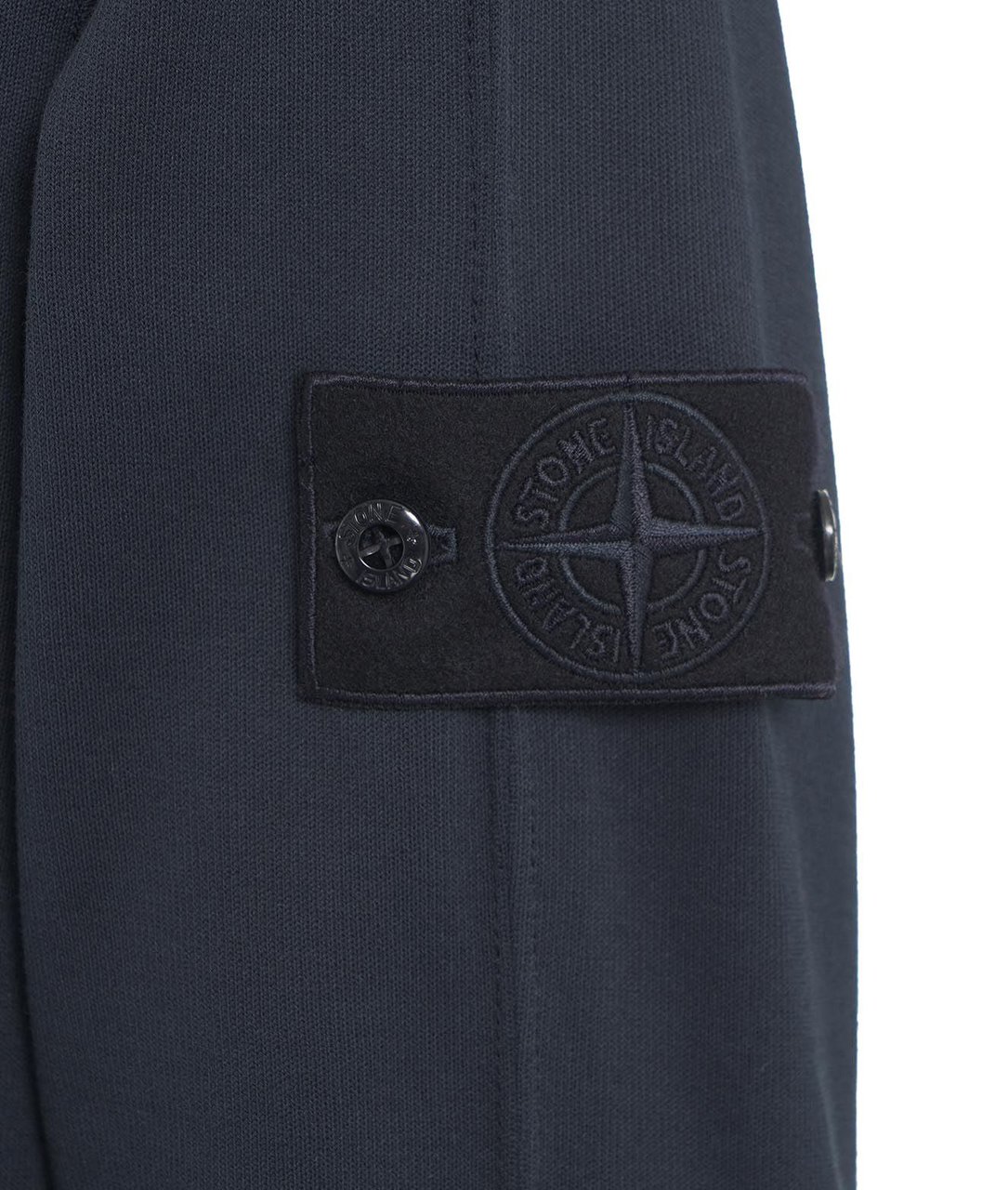 Stone Island Sweater with removable logo Blauw