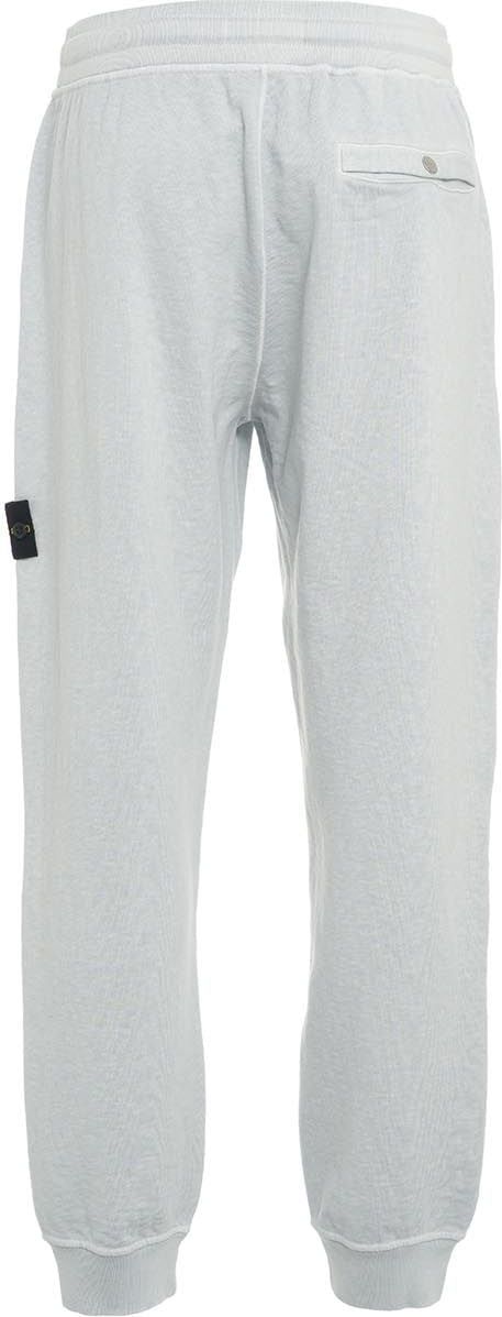 Stone Island Joggers with removable logo Blauw