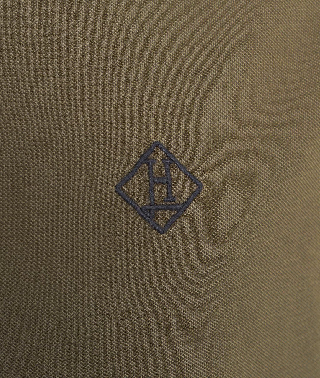 Herno Polo with embroidered logo Groen