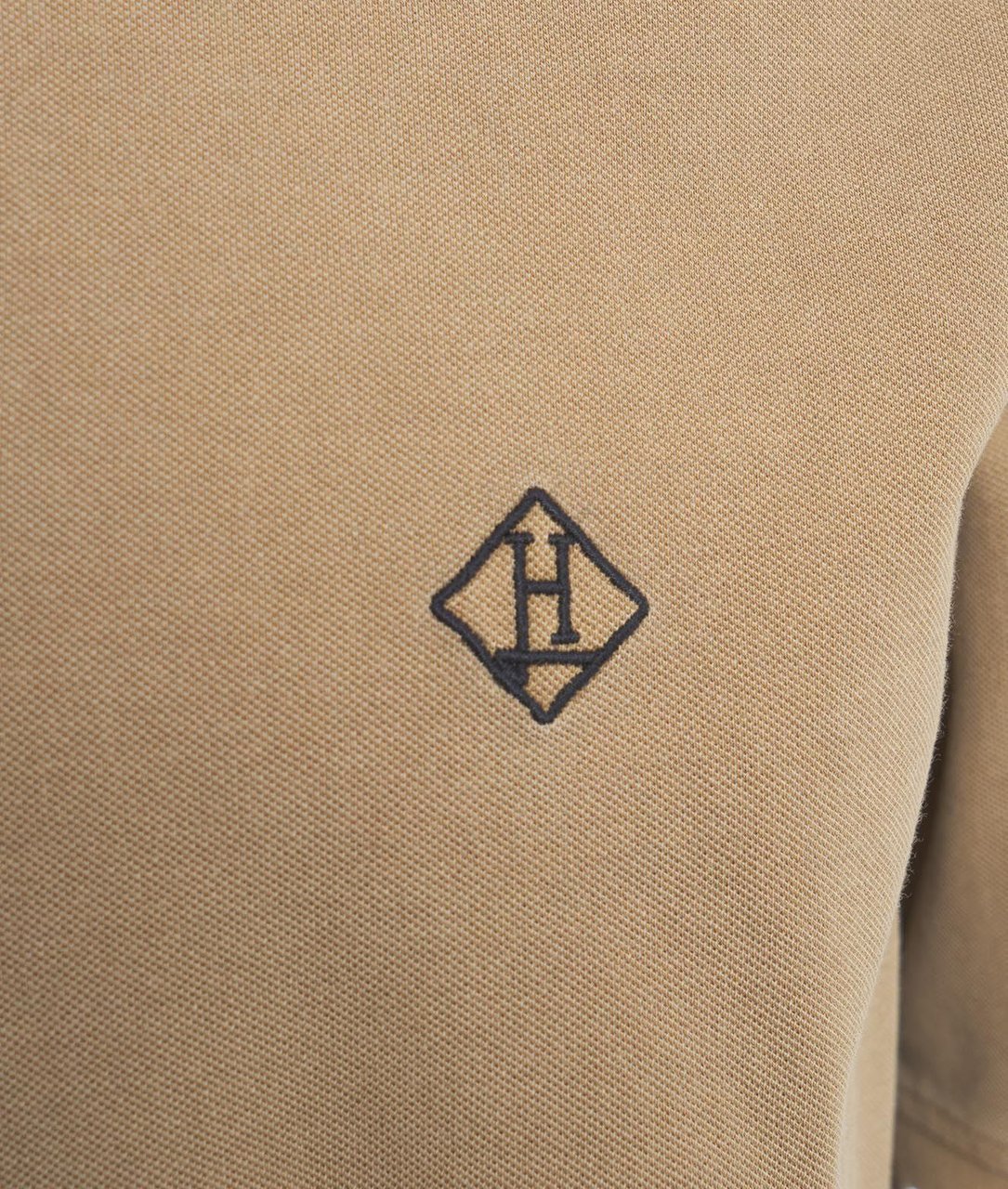 Herno Polo with embroidered logo Bruin