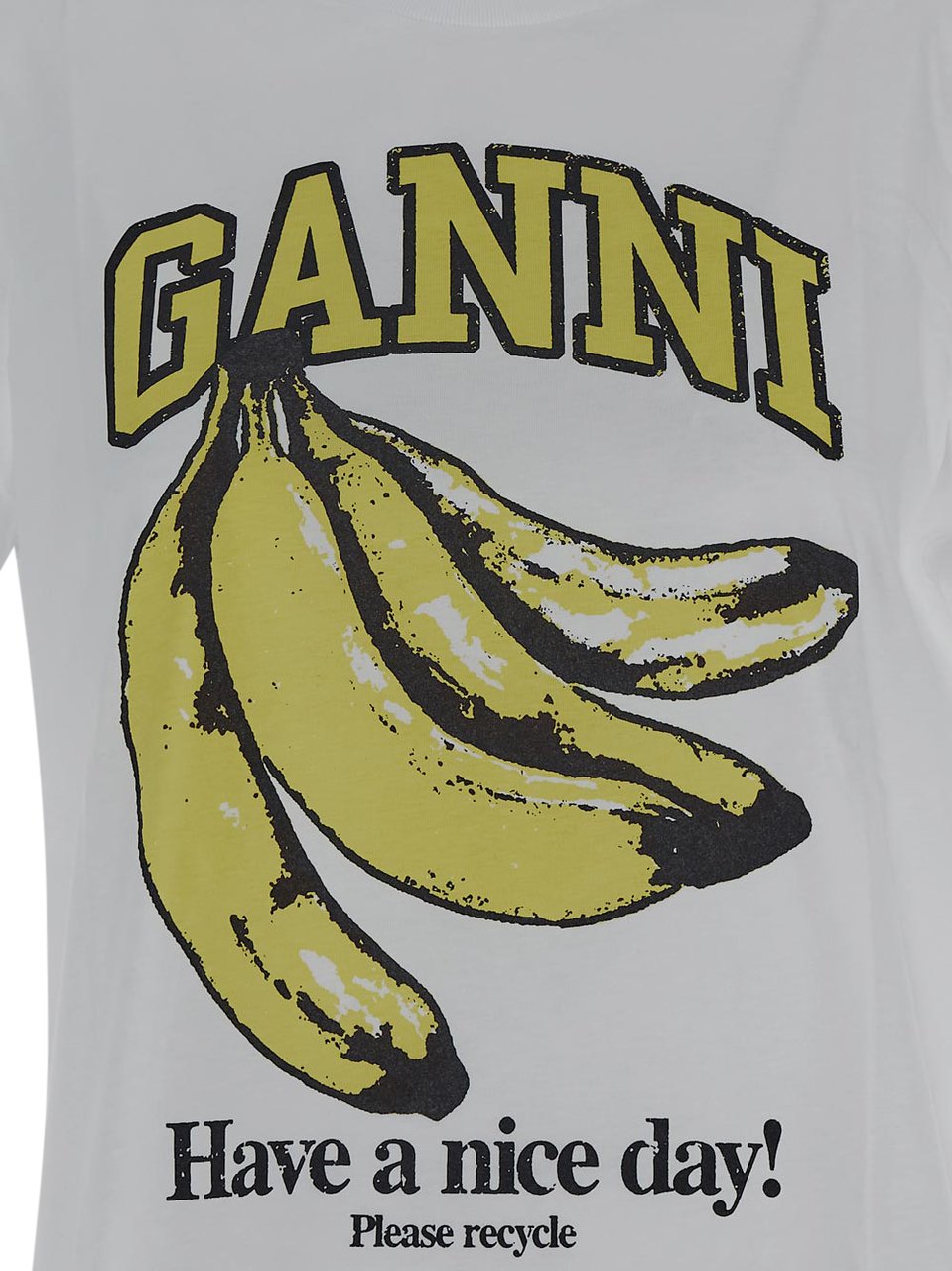 Ganni T-shirts And Polos White Wit