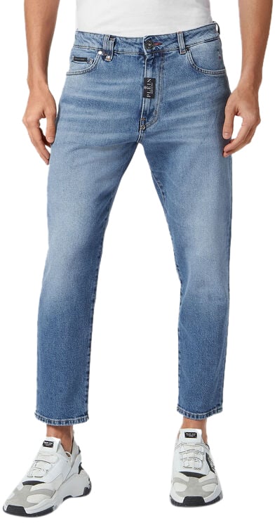 Philipp Plein Jeans Cobalt Blue Blauw