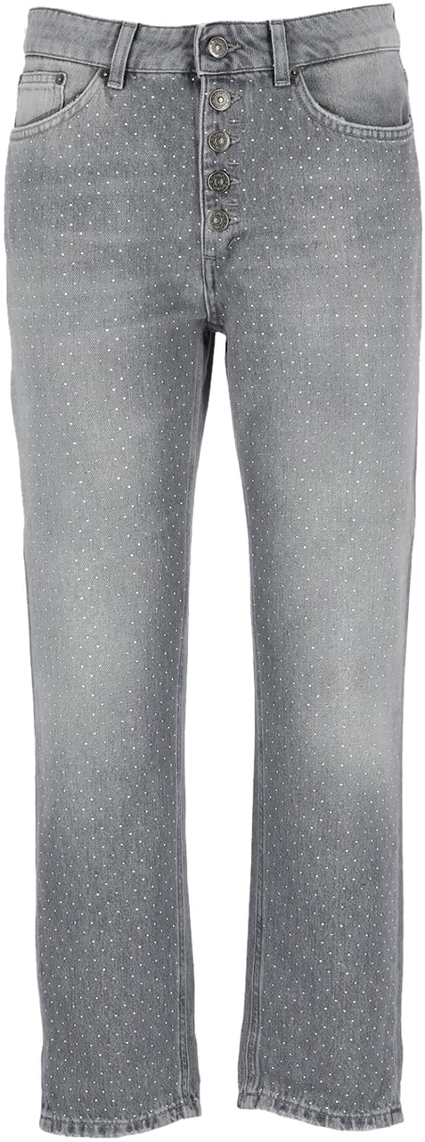 Dondup Trousers Grey Grey Zwart