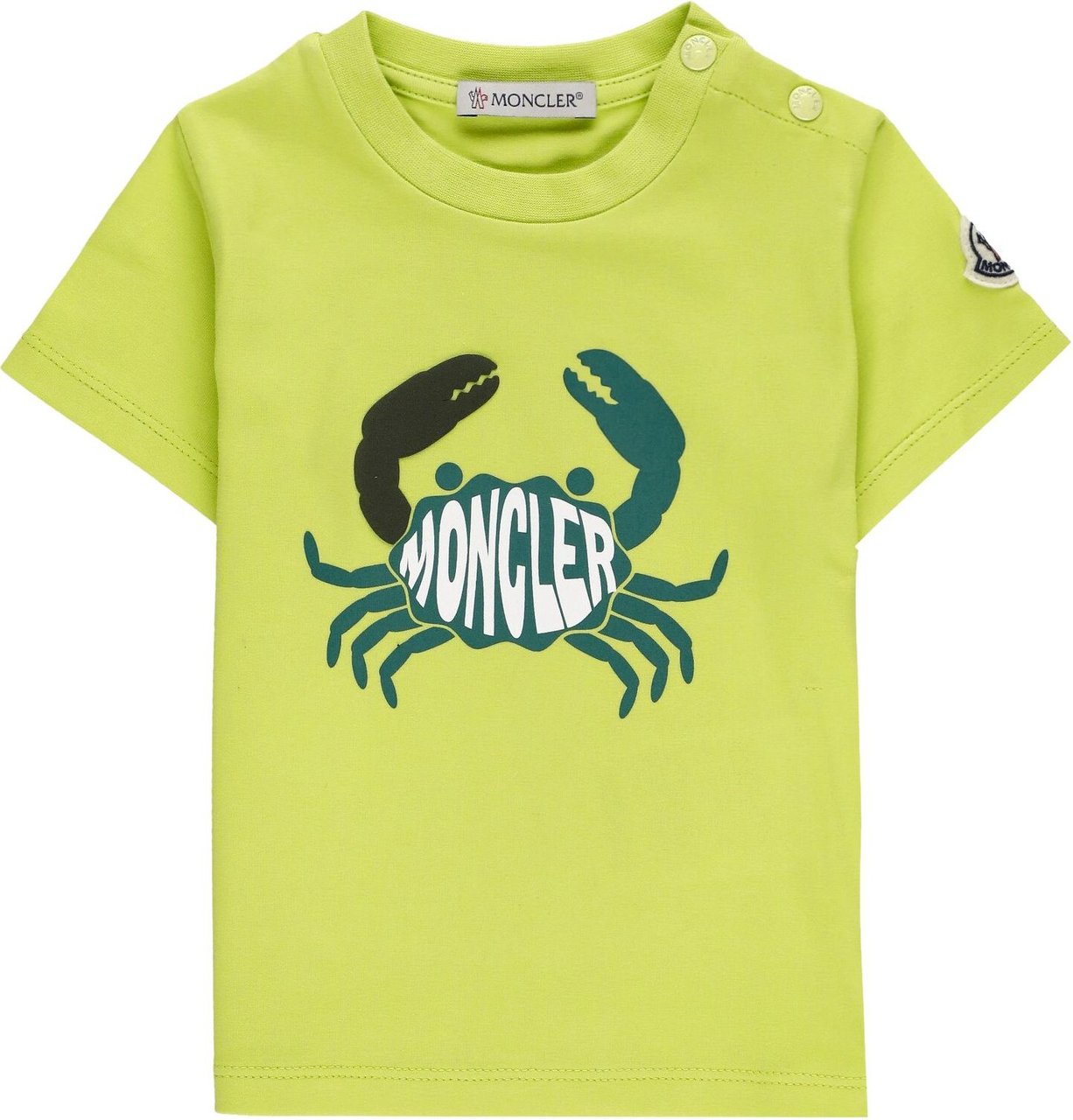 Moncler T-shirts And Polos Green Blauw