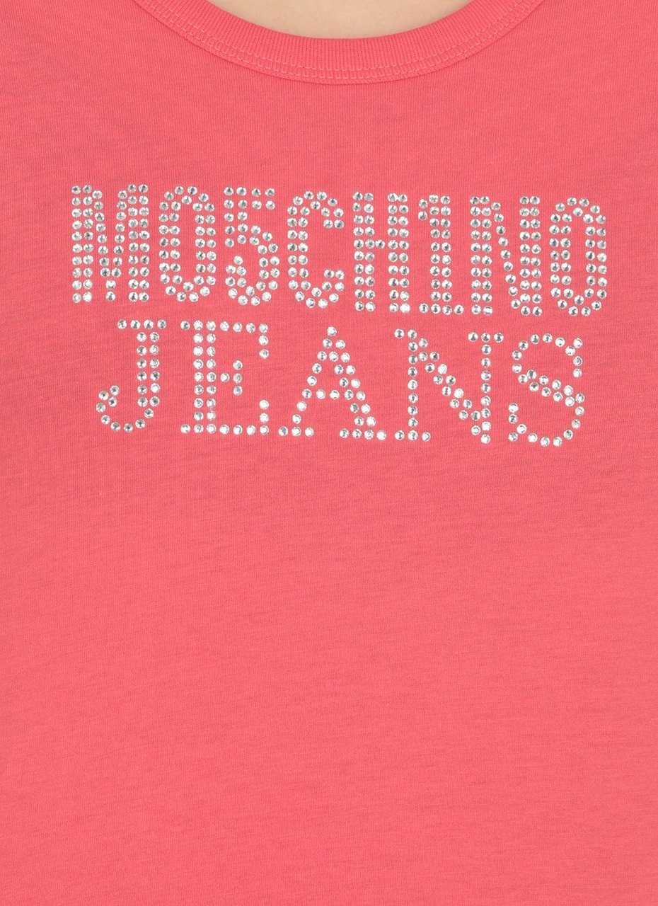 Moschino Jeans T-shirts And Polos Red Neutraal