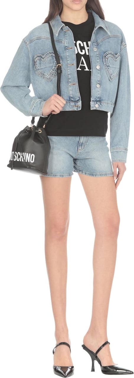 Moschino Jeans T-shirts And Polos Black Zwart