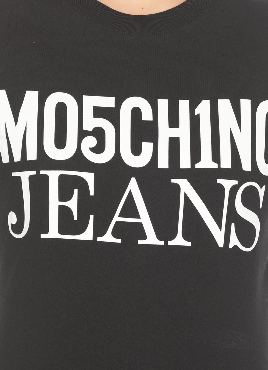 Moschino Jeans T-shirts And Polos Black Zwart