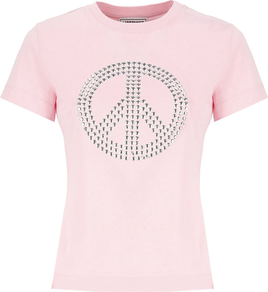 Moschino Jeans T-shirts And Polos Pink Neutraal