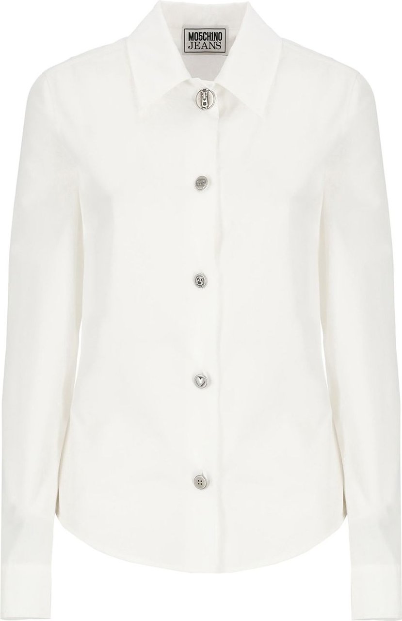 Moschino Jeans Shirts White Neutraal